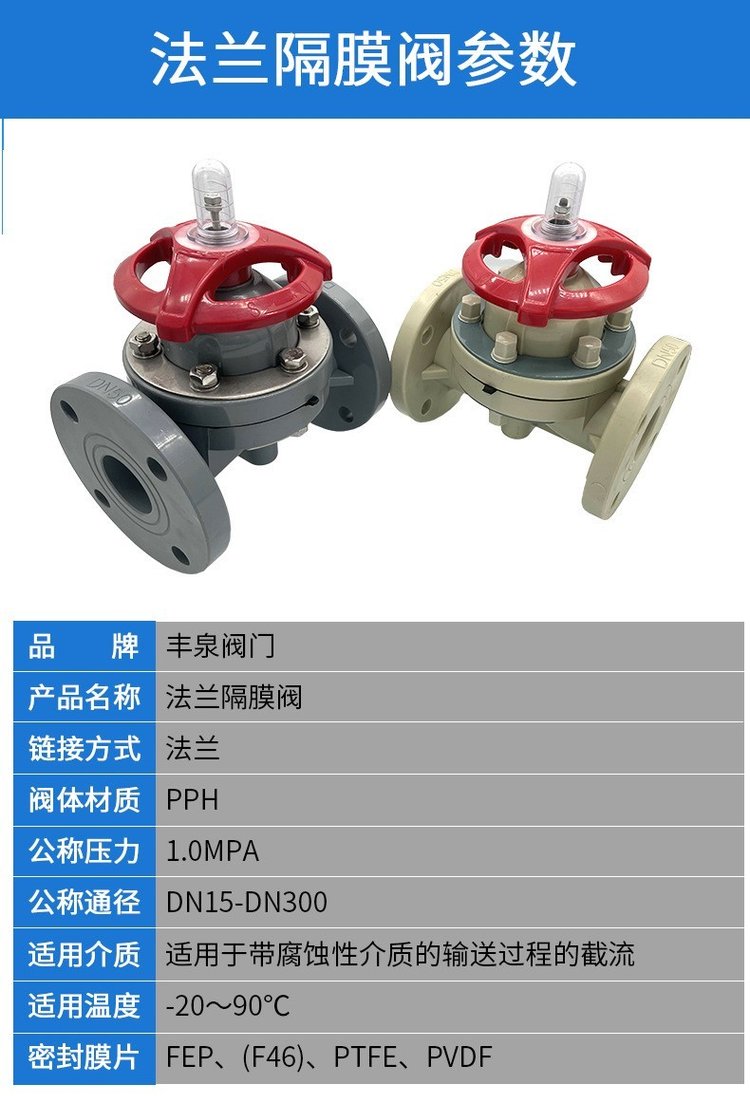 PPH隔膜閥 塑料法蘭耐腐蝕閥門與PP耐酸堿隔離閥廠家的全面解析